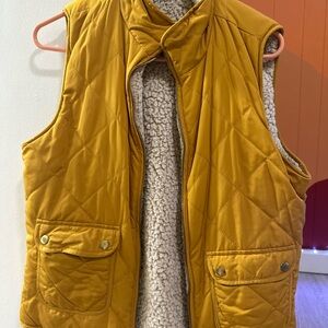 Love Tree Mustard Quilted Vest